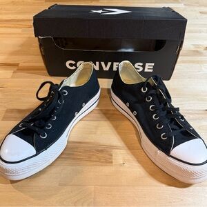 Converse Women's Black Platform Sneakers